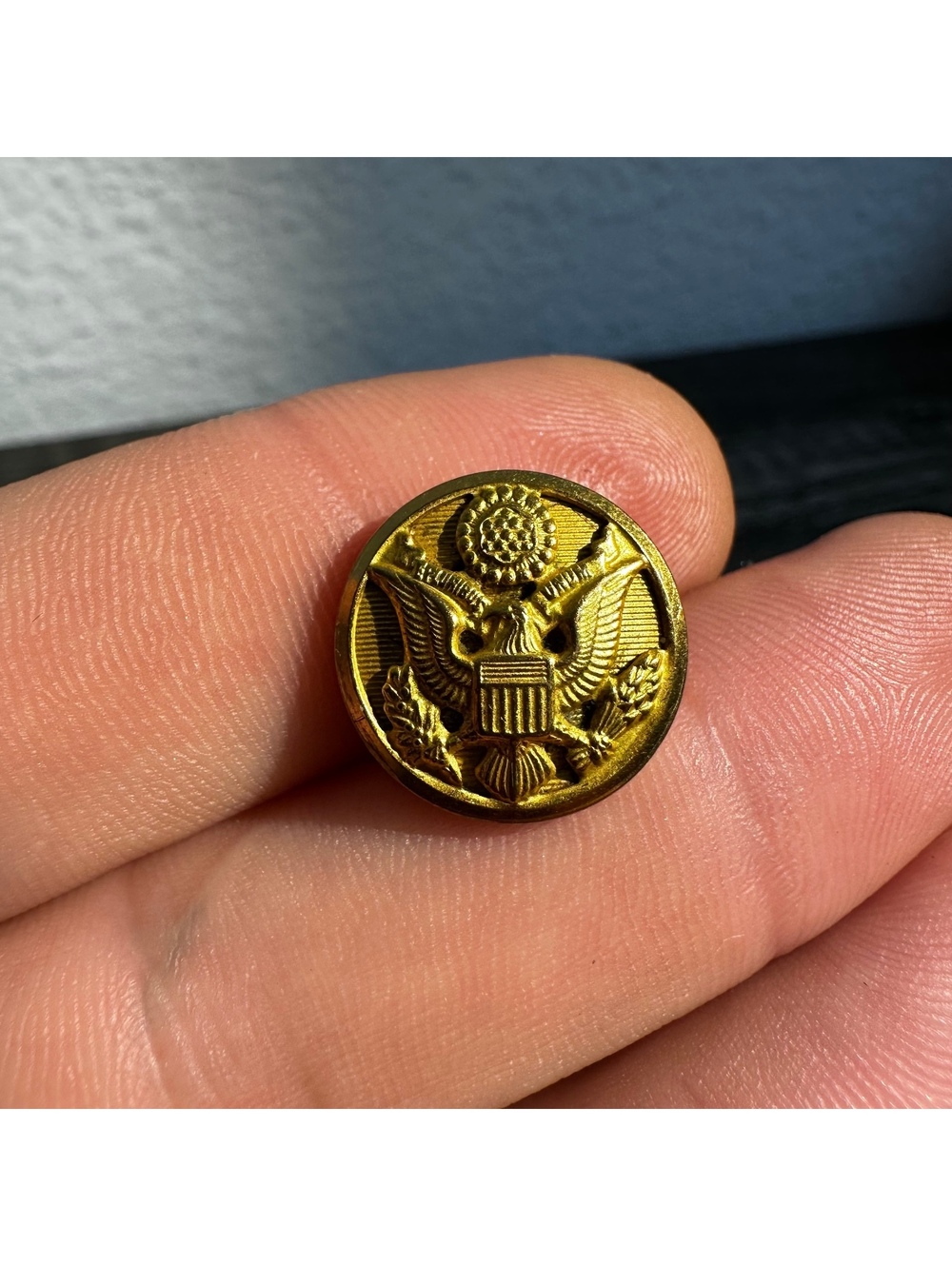 Vintage Waterbury U.S. Army Great Seal Uniform Button